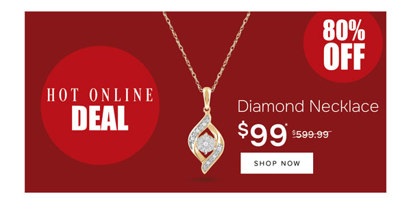 Diamond necklace hot deal