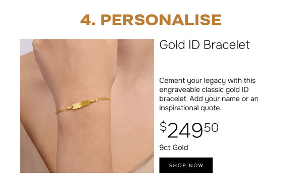 Gold ID Bracelet