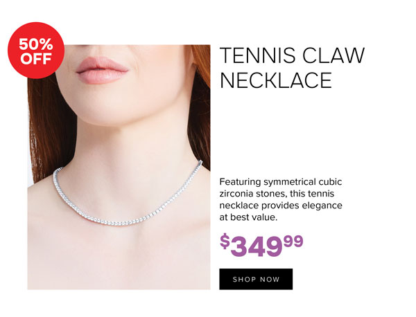 Tennis claw necklace