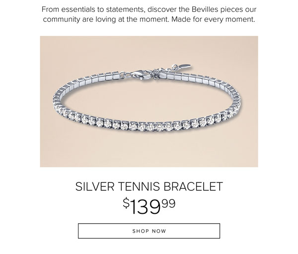 Silver tennis bracelet