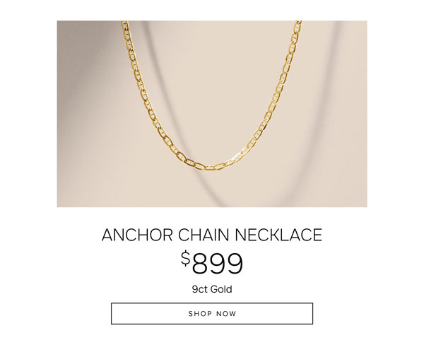 Anchor chain necklace