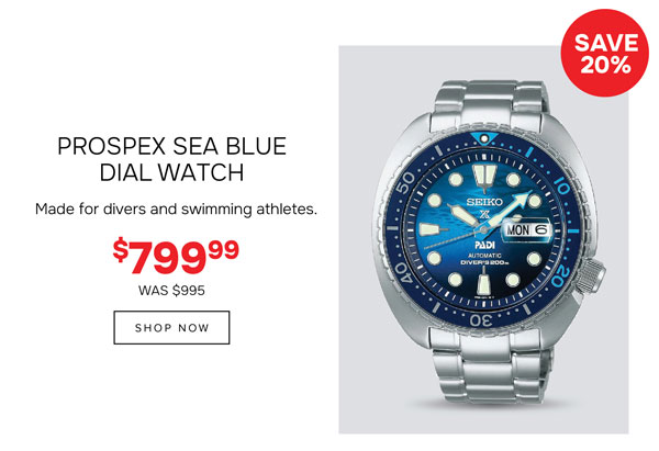 Prospex sea blue dial watch