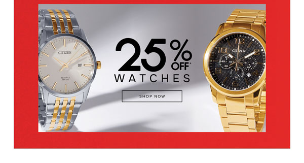 25% off watches