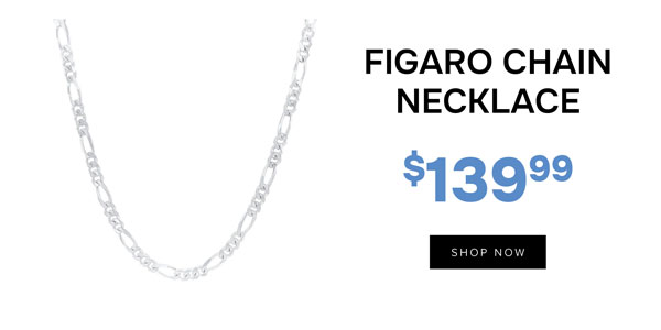 Figaro silver chain necklace