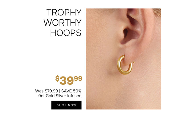 Trophy worthy gold hoops