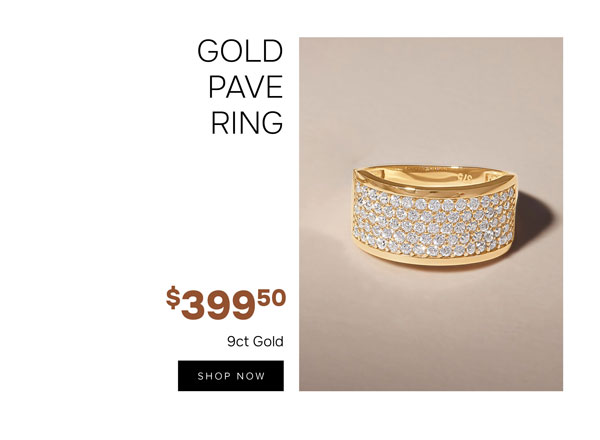 Gold Pave Ring