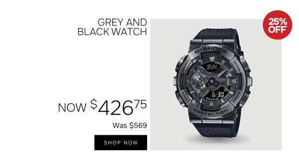 Grey and black watch