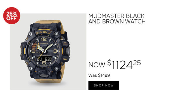 Mudmaster Black and Brown Watch