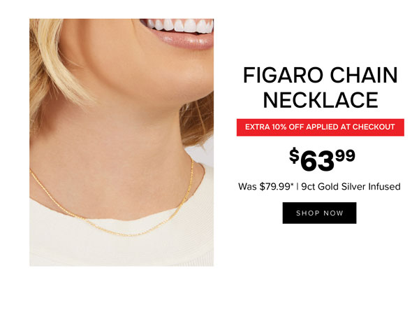 Gold Figaro Chain Necklace