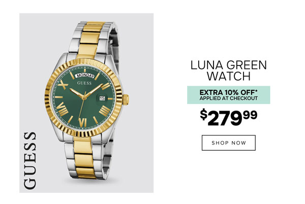 Guess luna green watch