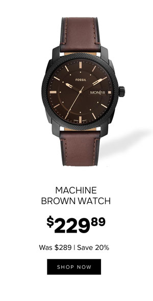 Machine brown mens watch