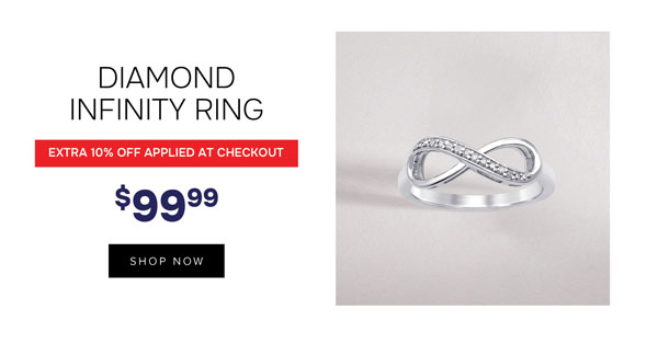 Diamond infinity ring