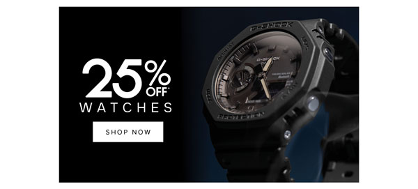 25% off* watches