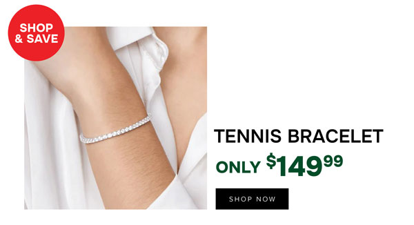 Silver tennis bracelet