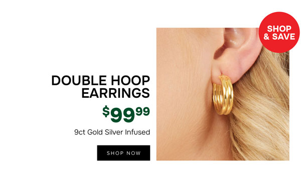 Double round hoop earrings