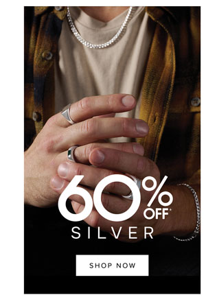 60% off silver jewellery