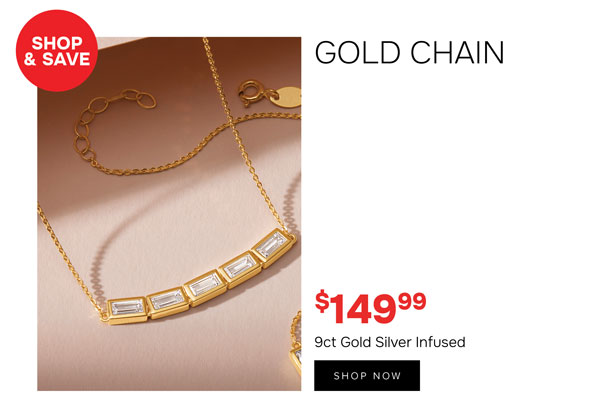 Gold chain necklace