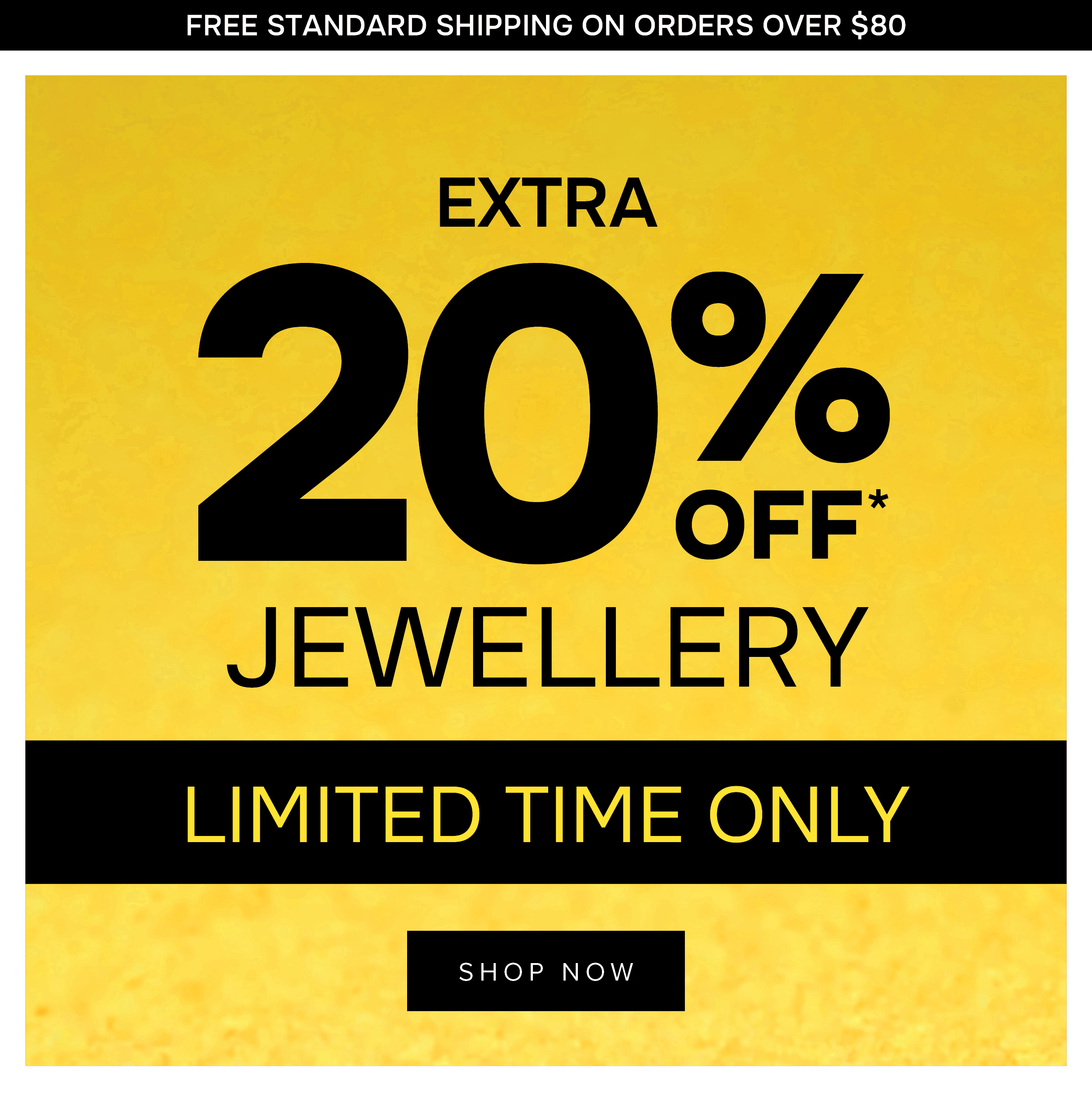 Extra 20% off* Jewellery