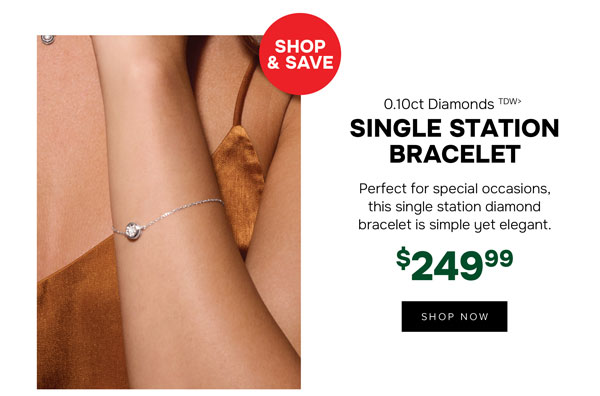 Single Station Diamond Bracelet