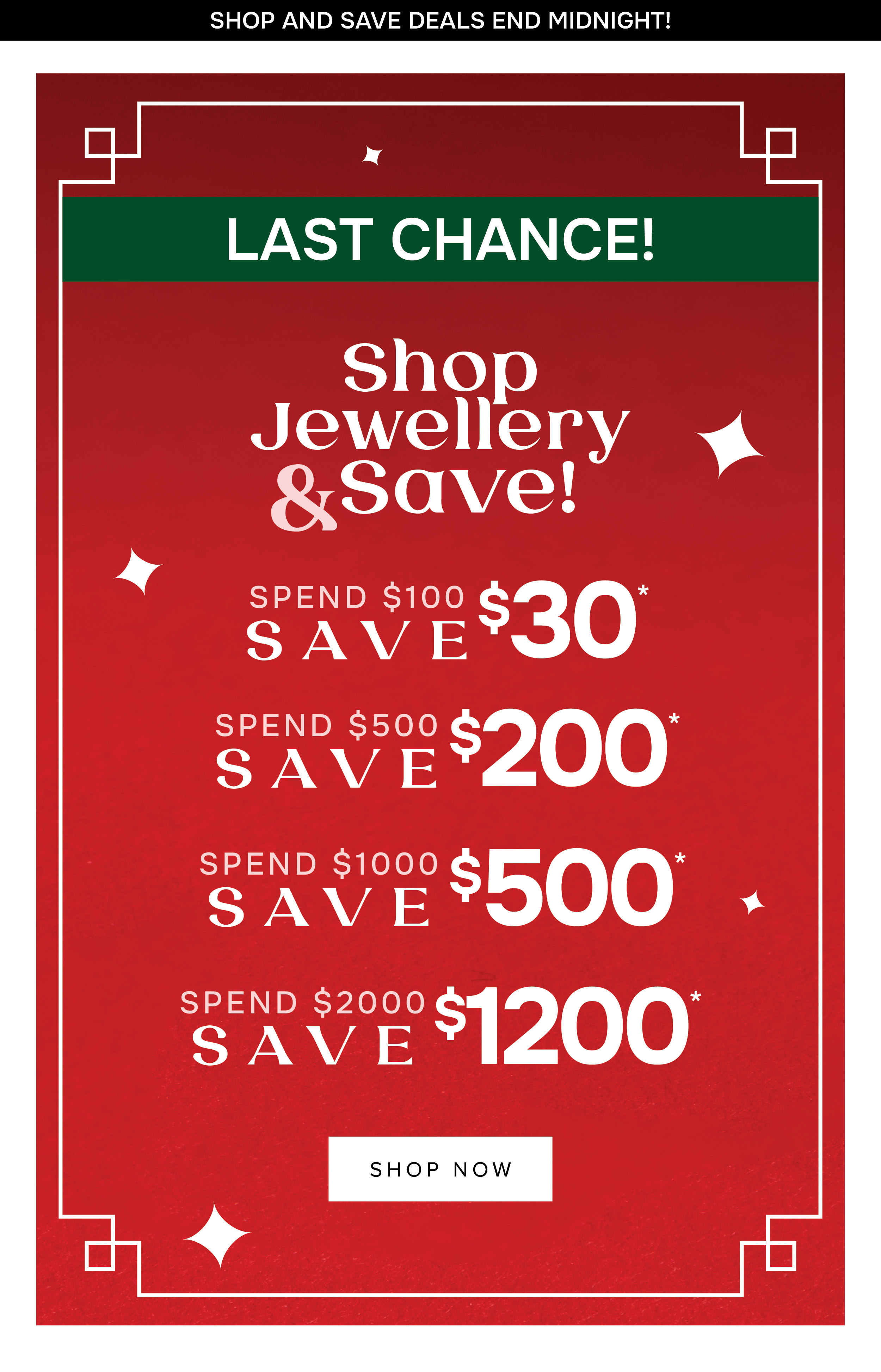 Shop and save on jewellery