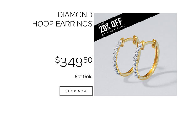 Diamond hoop earrings