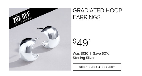 Gradiated hoop earrings