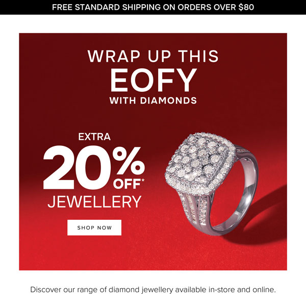 Extra 20% off* Jewellery