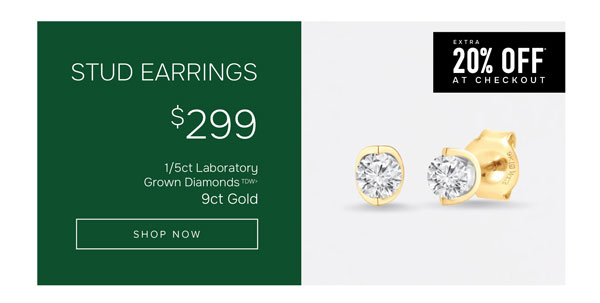 Diamond stud earrings