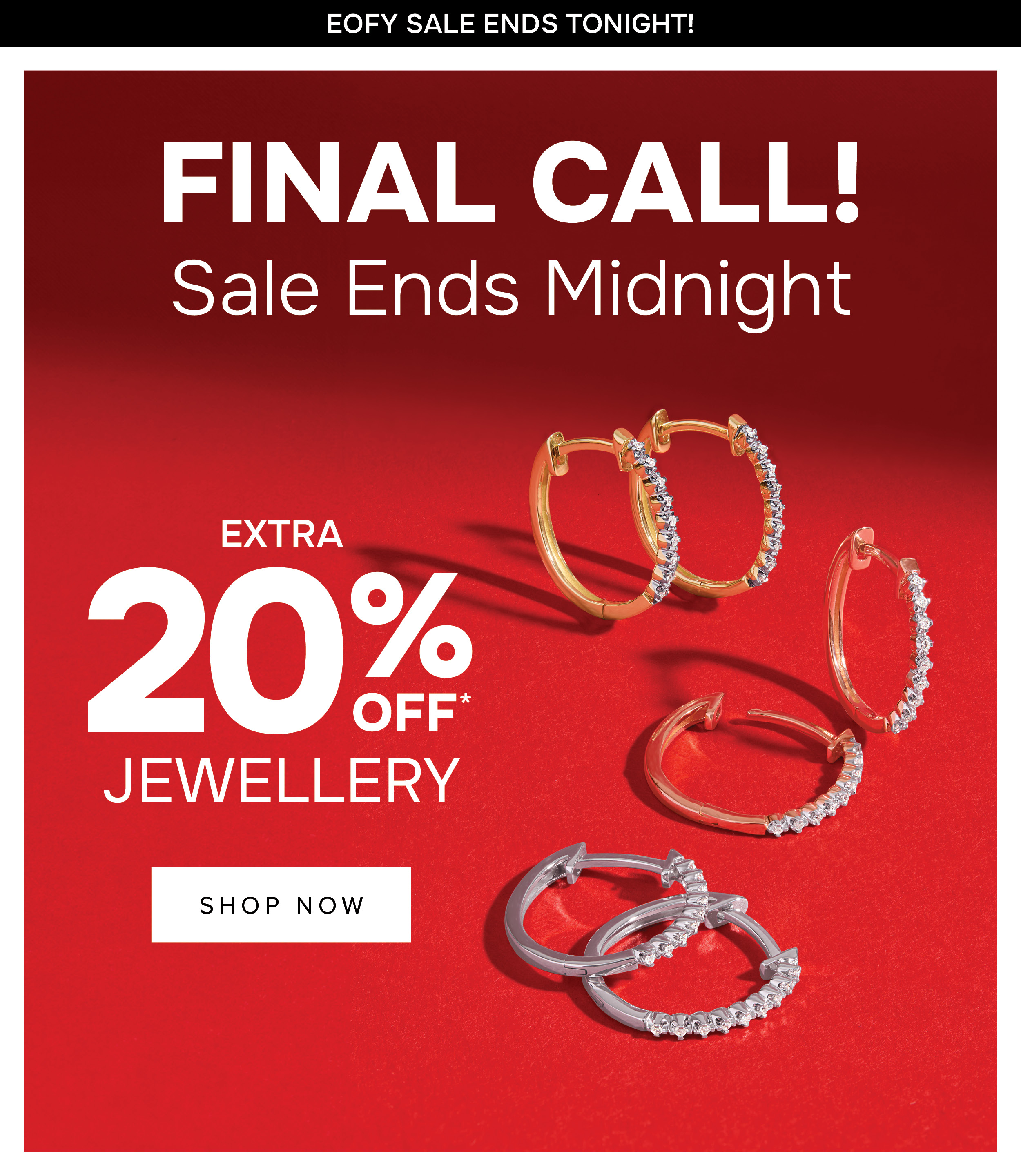 Extra 20% off* Jewellery